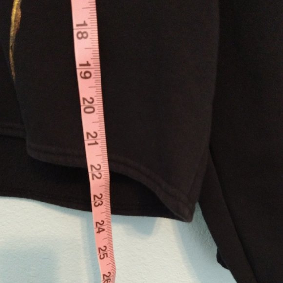 Woman's Black/Gold Floral Victoria 1/4 Zip Pull-Over - Picture 9 of 9